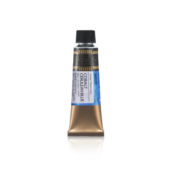 Picture of Mijello Mission Gold Watercolour 15ml - (Series G - Cobalt Cerulean Blue - W626)