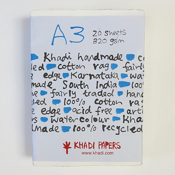 Picture of Khadi Paper 320gsm A3 Rough Pack of 20 A32W