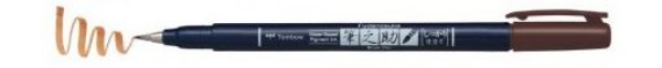 Picture of Tombow Brush Pen Brown (Hard Tip) Fudenosuke