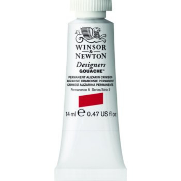 Picture of Winsor & Newton Designers Gouache 14ml - SR3 - Permanent Alizarin Crimson