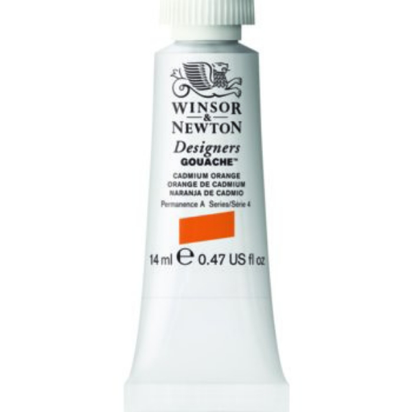 Picture of Winsor & Newton Designers Gouache 14ml - SR4 - Cadmium Orange
