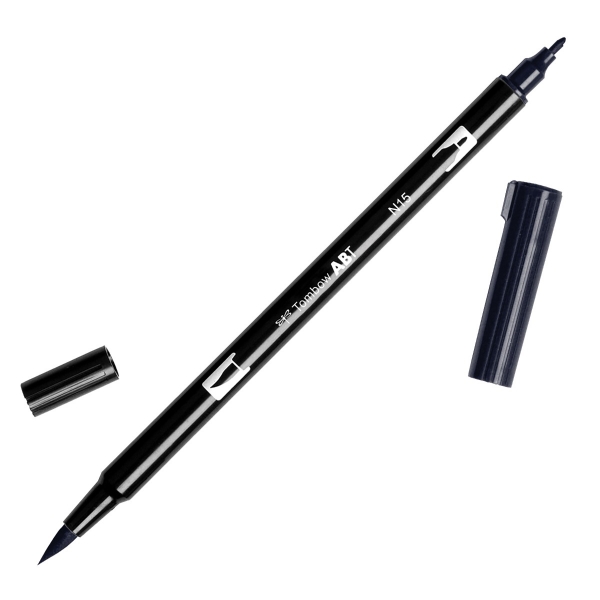 Picture of Tombow Dual Tip Brush Pen - Black (N15)