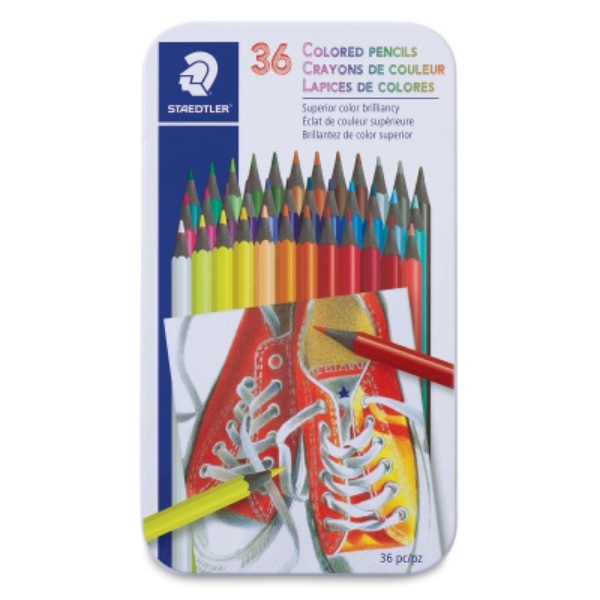 Picture of Staedtler Colored Pencil - Set of 36 with Metal Box