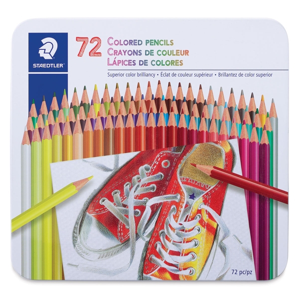 Staedtler Coloured Pencil Set of 72 with Metal Box