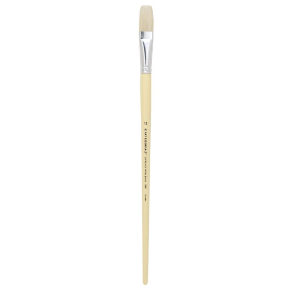 Picture of Art Essentials White bristle Flat Brush 150F-12