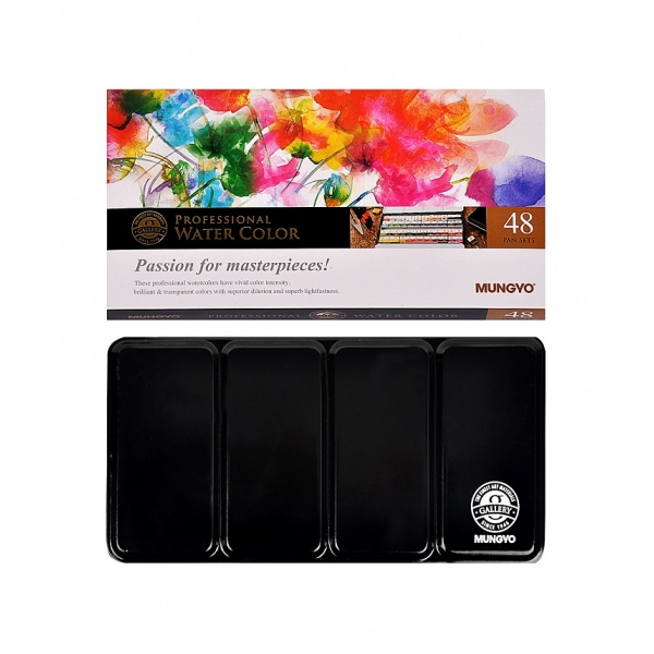 Picture of Mungyo Professional Watercolor - Half Pan Set of 48 Colours