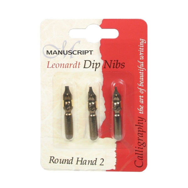 Picture of Manuscript Leonardt Dip Round Hand Nib Calligraphy Set of 3