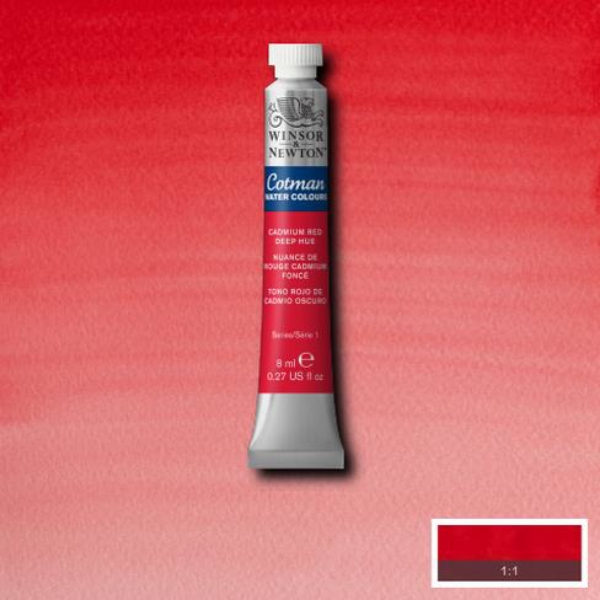 Picture of Winsor & Newton Cotman Watercolour - Cadmium Red Deep Hue (8ml)