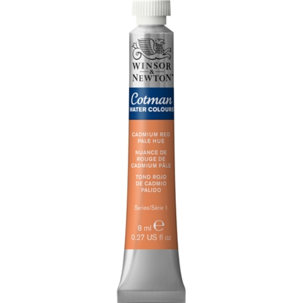 Picture of Winsor & Newton Cotman Watercolour - Cadmium Red Pale Hue (8ml)
