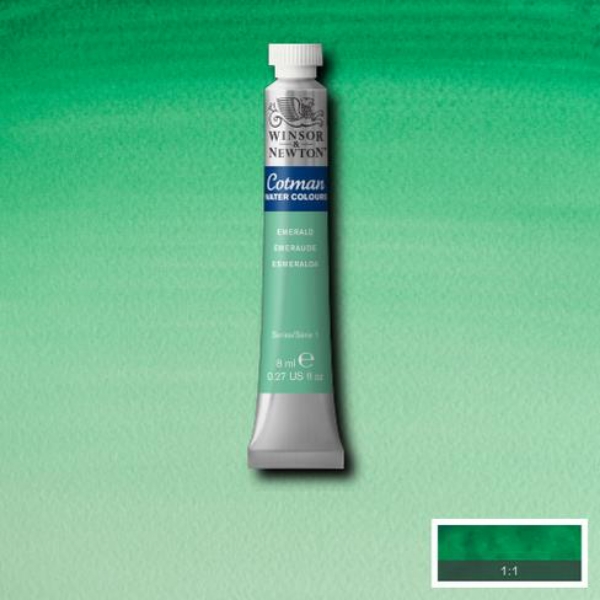 Picture of Winsor & Newton Cotman Watercolour - Emerald (8ml)