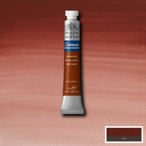 Picture of Winsor & Newton Cotman Watercolour - Indian Red (8ml)