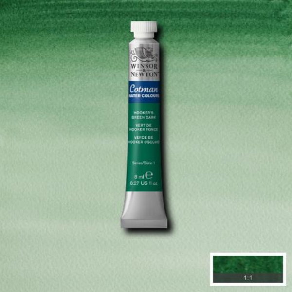 Picture of Winsor & Newton Cotman Watercolour - Hookers Green Dark (8ml)