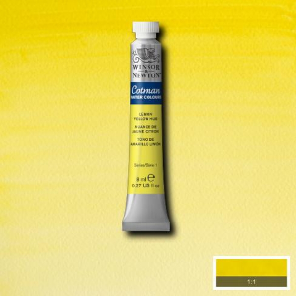 Picture of Winsor & Newton Cotman Watercolour - Lemon Yellow Hue (8ml)