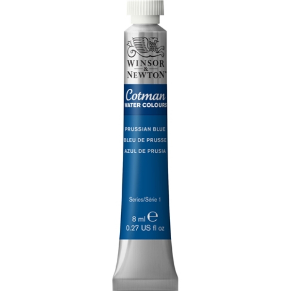 Picture of Winsor & Newton Cotman Watercolour - Prussian Blue (8ml)