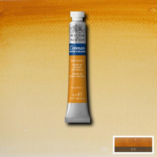 Picture of Winsor & Newton Cotman Watercolour - Raw Sienna (8ml)