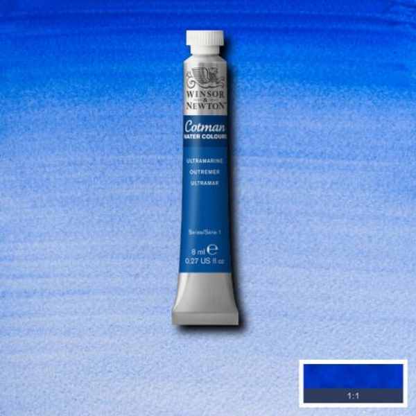 Picture of Winsor & Newton Cotman Watercolour - Ultramarine (8ml)