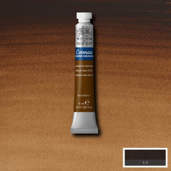 Picture of Winsor & Newton Cotman Watercolour - Vandyke Brown (8ml)