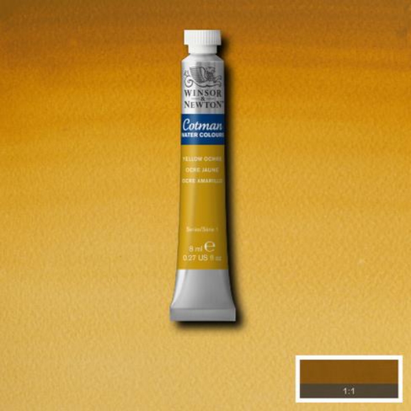 Picture of Winsor & Newton Cotman Watercolour - Yellow Ochre (8ml)