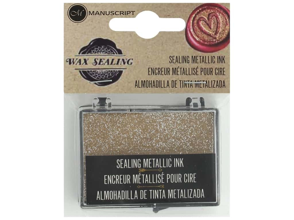 Manuscript Sealing Wax Metallic Ink Pad Gold