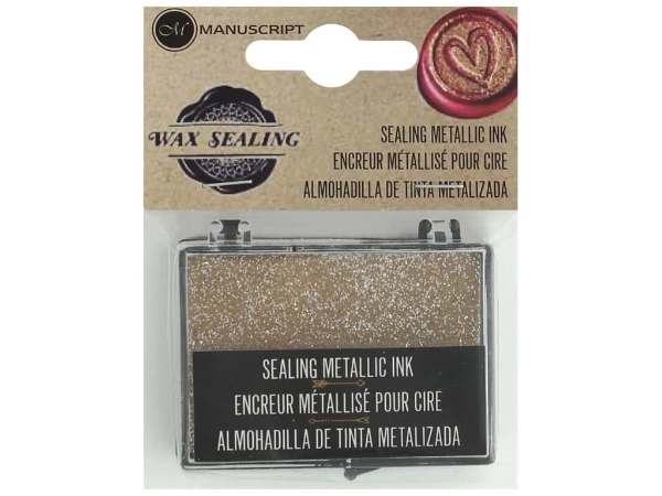 Picture of Manuscript Sealing Wax Metallic Ink Pad Gold
