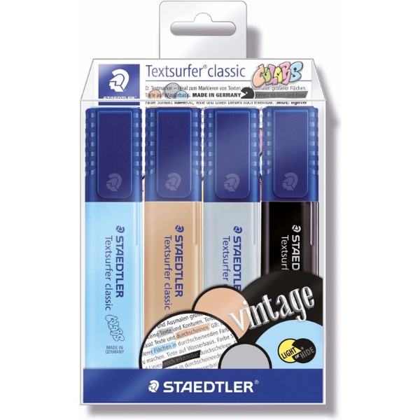 Picture of Staedtler Textsurfer Highlighter Vintage - Set of 4