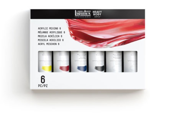 Picture of Liquitex Heavy Body Acrylic Colour - Set of 6 (59ml)