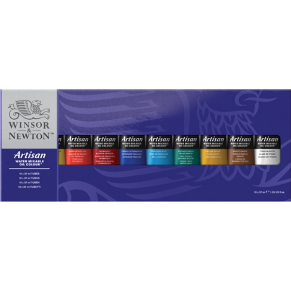 Picture of Winsor & Newton Artisan Water-mixable Oil Colour - Studio Set of 10 (37ml)