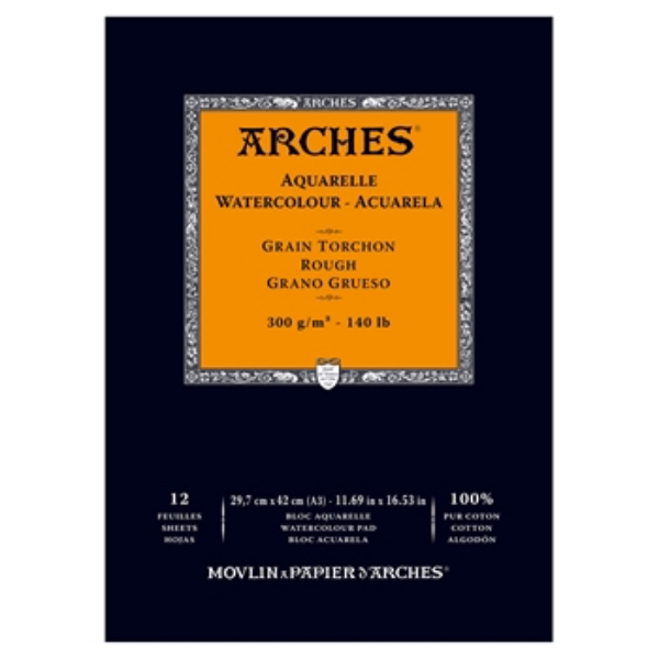 Picture of Arches Watercolor Paper Pad Rough - 300gsm (29.7x42cm)