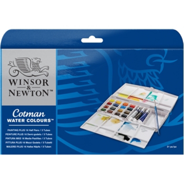 Picture of Winsor & Newton New Cotman Watercolour 16 (Half Pans)