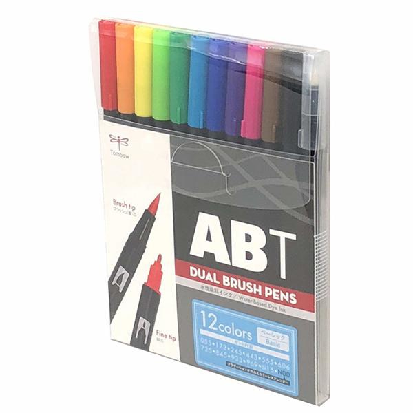 Picture of Tombow Dual Brush Pen Basic set of 12