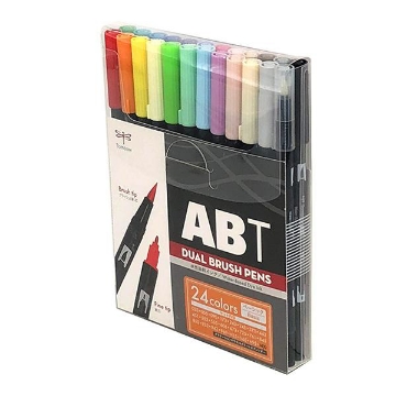 Picture of Tombow Dual Brush Pen Basic set of 24