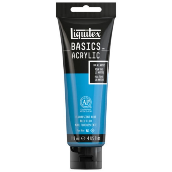 Picture of Liquitex Basics Acrylic Fluorescent Blue - 118ml (984)