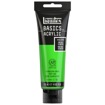 Picture of Liquitex Basics Acrylic Fluorescent Green 118ml (985)