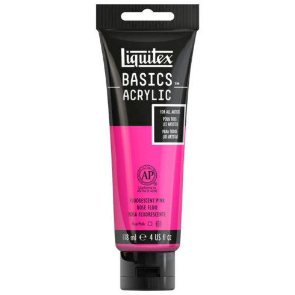 Picture of Liquitex Basics Acrylic Fluorescent Pink - 118ml (987)
