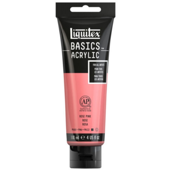 Liquitex Basics Acrylic Rose Pink 118ml (048)