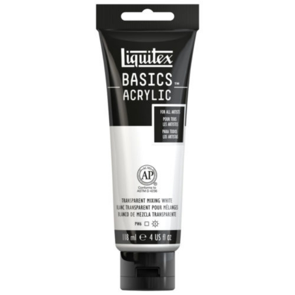 Picture of Liquitex Basics Acrylic Transparent Mixing White - 118ml (430)