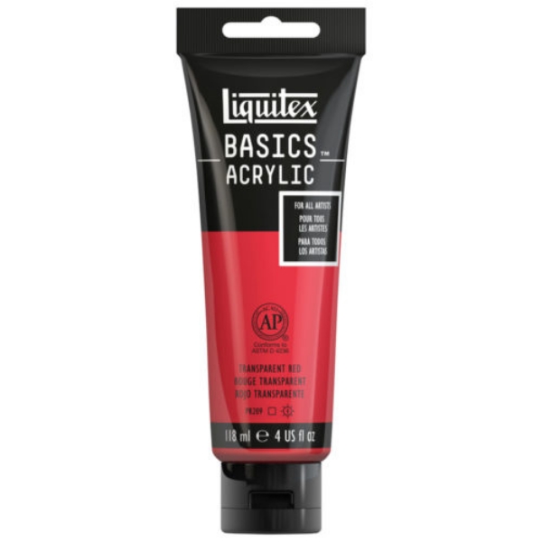 Picture of Liquitex Basics Acrylic Transparent Red - 118ml (047)
