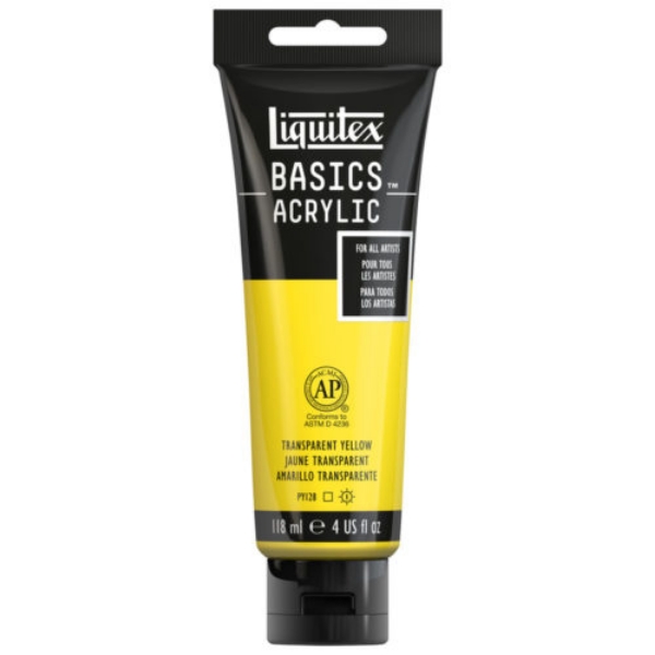 Picture of Liquitex Basics Acrylic Transparent Yellow - 118ml (045)