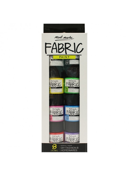 Picture of Mont Marte Fabric Paint - Set of 8 (20ml)