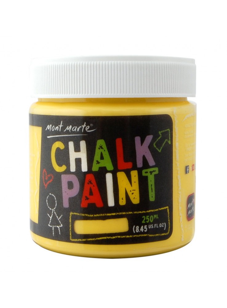 Mont Marte Chalk Paint Yellow (250ml)