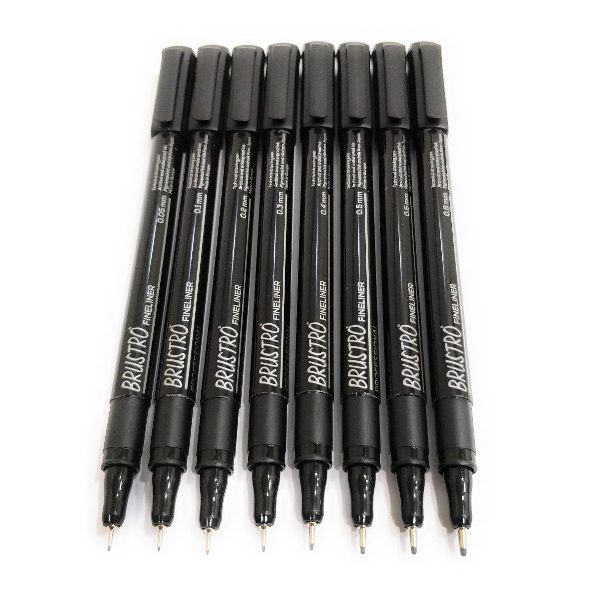 Brustro Fineliner Pen Set Of 8