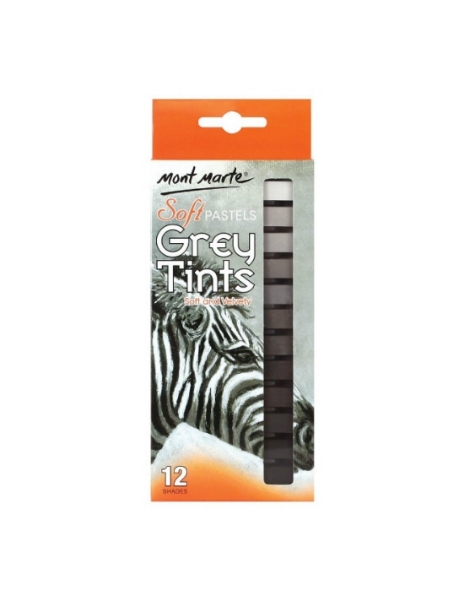 Picture of Mont Marte Soft Pastels - Set of 12 (Grey Tints)