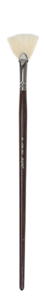 Picture of Brustro Series - 1008Fn White Bristle Fan Brush No.8