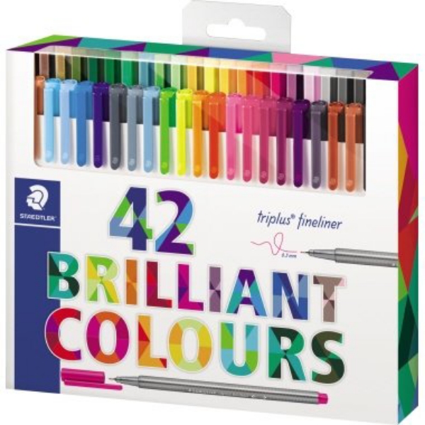 Picture of Staedtler Triplus Fineliner Pen - Pack of 42 (0.3mm)