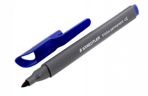 Picture of Staedtler Triplus Permanent Marker - Blue (1.2mm)