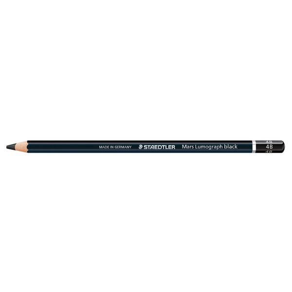 Staedtler Mars Lumograph Black Carbon Pencil - 4B