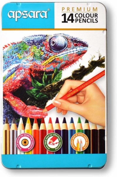 Picture of Apsara Premium Colour Pencils Set of 14