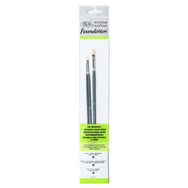 Picture of WN Foundation Oil Brush Set of 3 - Long Handle