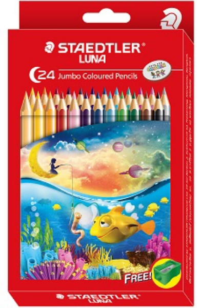 Picture of Staedtler Luna Jumbo Coloured Pencils - Set of 24