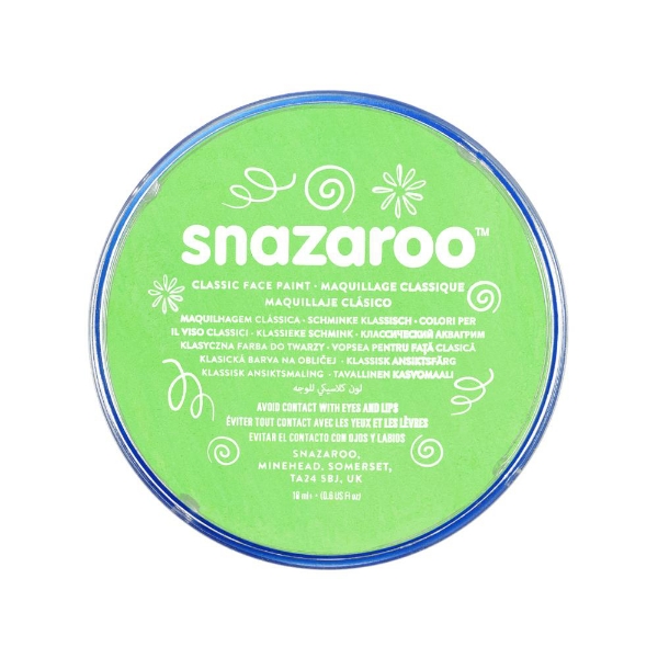 Picture of Snazaroo Classic Face Paint - White (Lime Green BL)